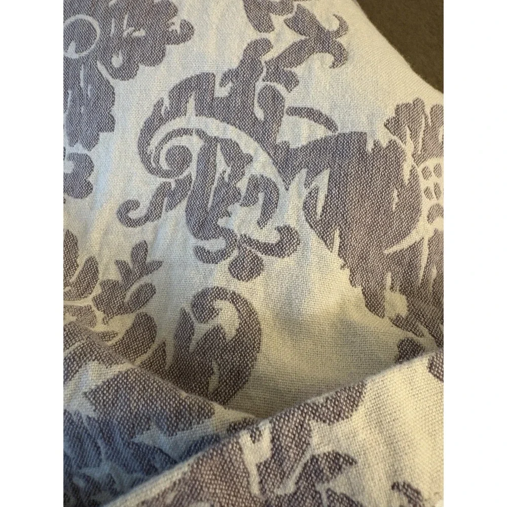 Baby and Child‎ RH Restoration Hardware Set of 2 damask gray cream euro shams